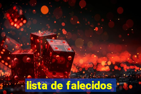 lista de falecidos